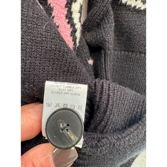 LALA  Tiger Karma Mother Lightning Star Yin Yang Oversized Cardigan  size S/M - Picture 6 of 7